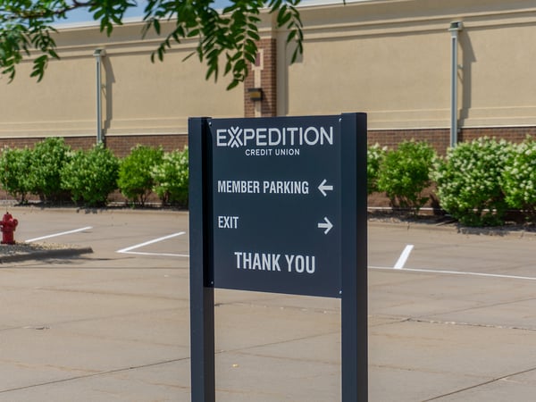 Financial - Directional Sign - Expedition Credit Union Apple Valley
