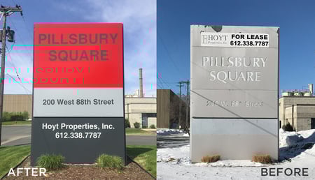 Hoyt Monument - After and Before