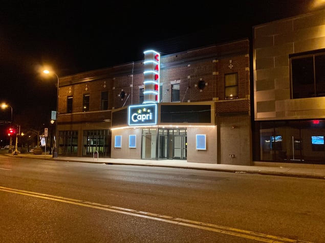 Spectrum Lights Up The Night For The Newly Renovated Capri Theater