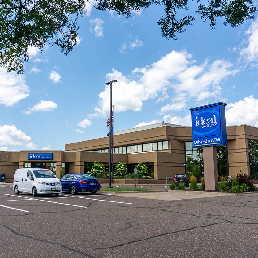 Ideal Credit Union North St Paul exterior signage