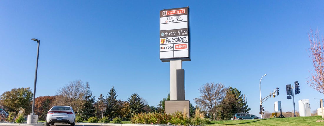 Retail - Pylon Sign - Blaine Square 1100x430