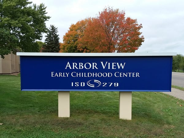 Schools - Monument Sign - Arbor View ISD 279