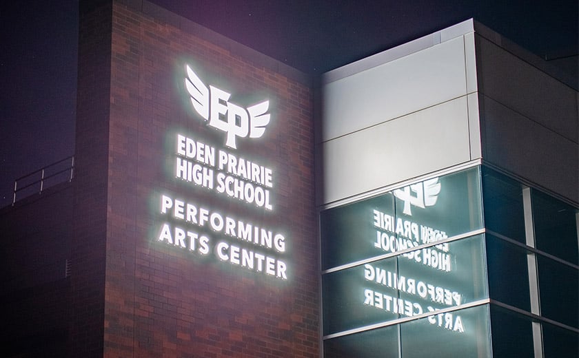 Eden Prairie High School LED-Lighted-Sign