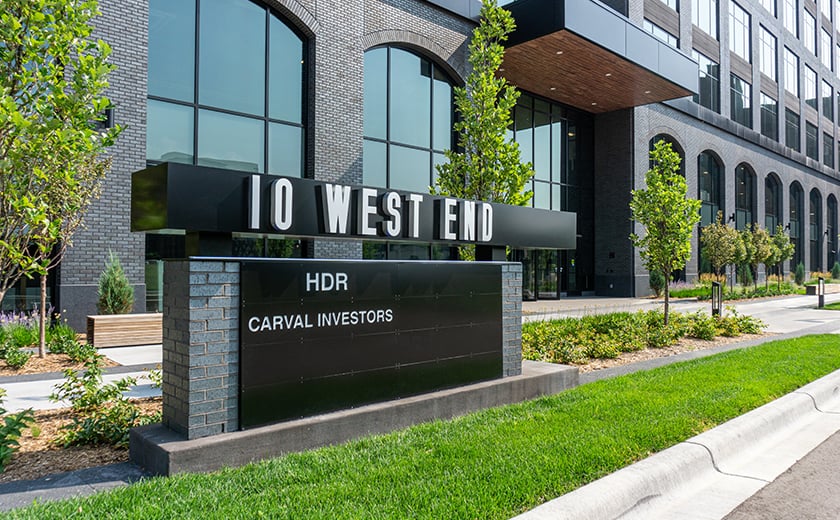10 West End exterior commercial property sign