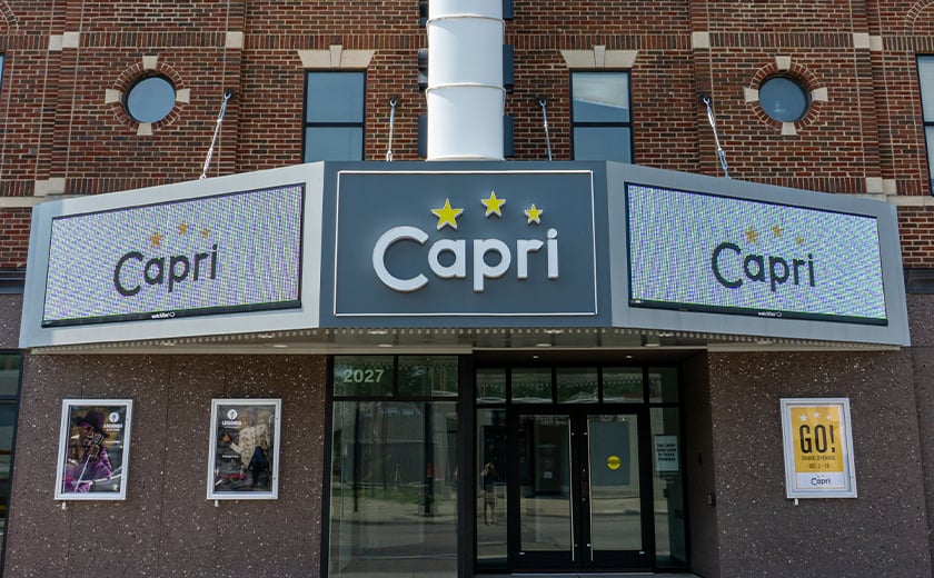 Capri Theater LED digital display