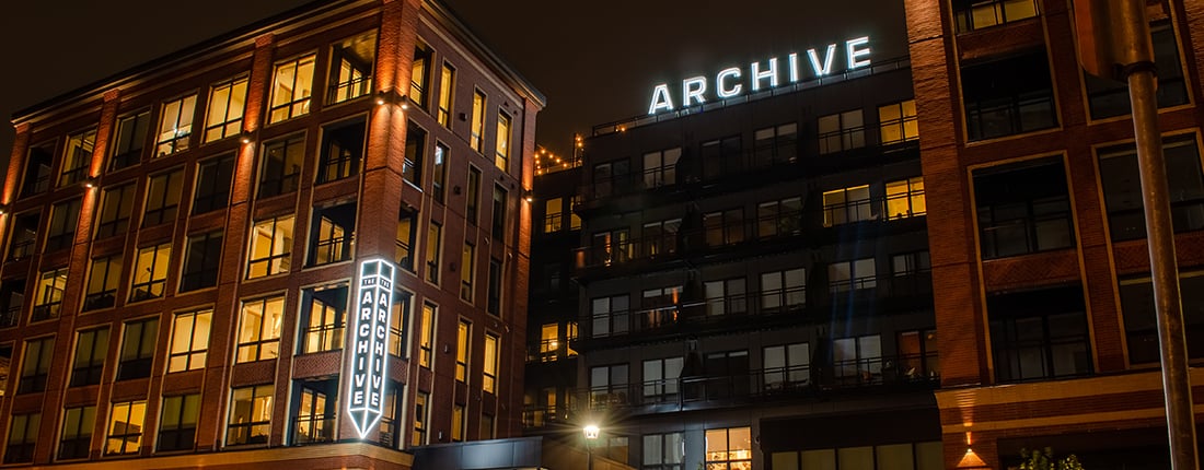 Archive Residential Building LED exterior sign 