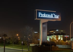 Preferred One Pylon Night