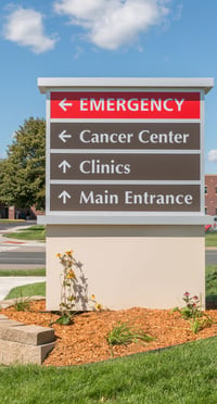 Exterior Directional Wayfinding Sign