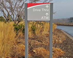 wayfinding bank signs