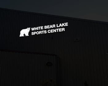 White Bear Lake Sports Center - LED Remote Mount Letters