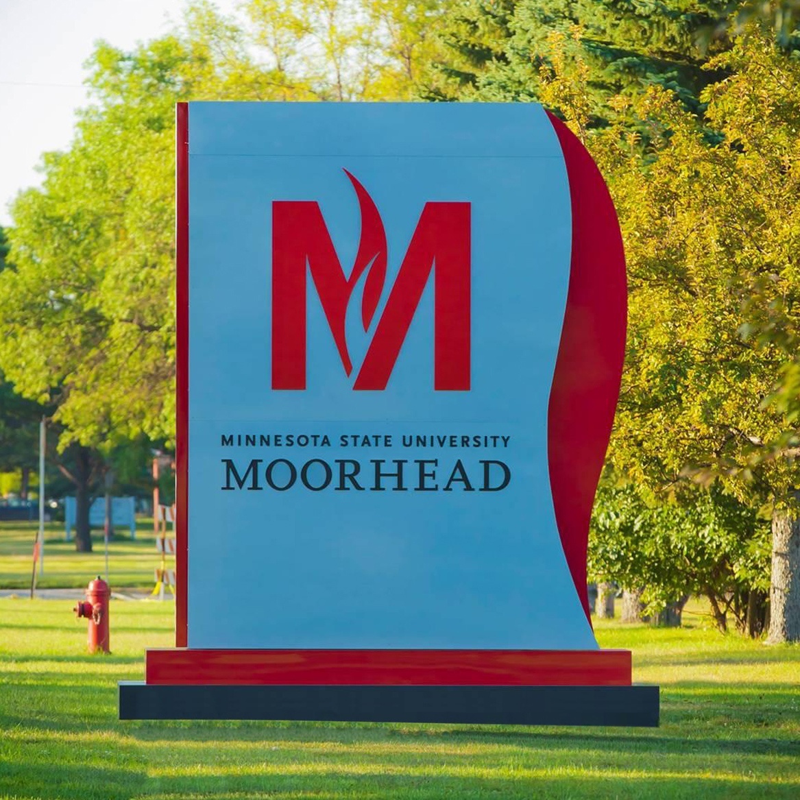 Example of college signs installed by Spectrum Signs