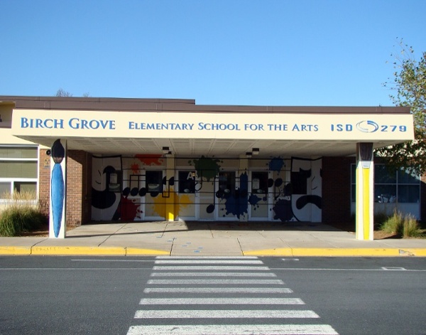 Example of building school signage developed by Spectrum Signs