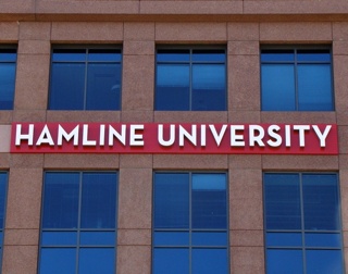 Hamline University sign
