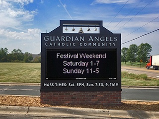 Guardian Angels LED sign