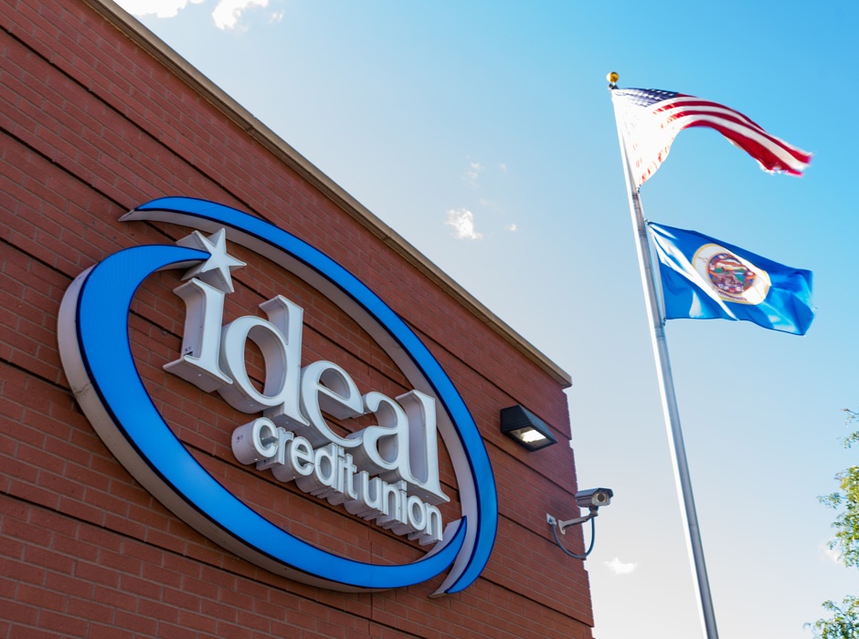 Ideal Credit Union LED Face Illuminated Letters Sign