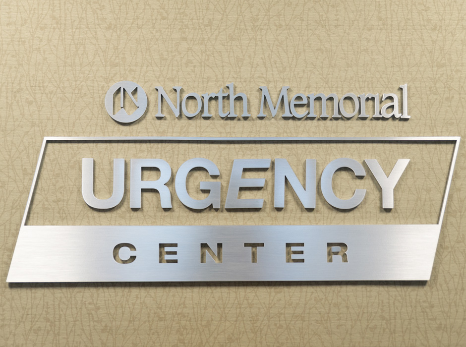 North Memorial Urgency Center Wall Plaque